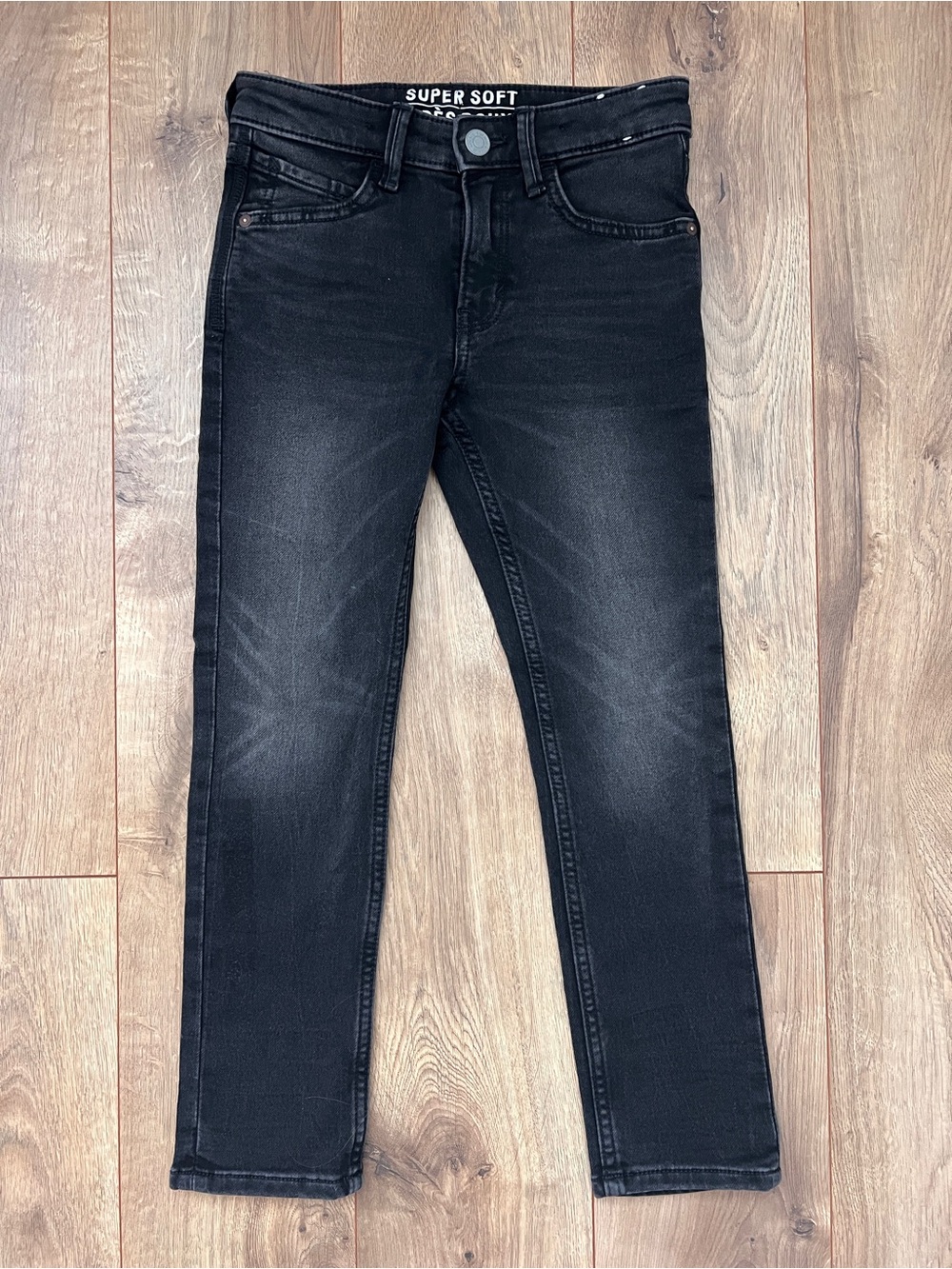 H&M Boys Black Washed Slim Jeans